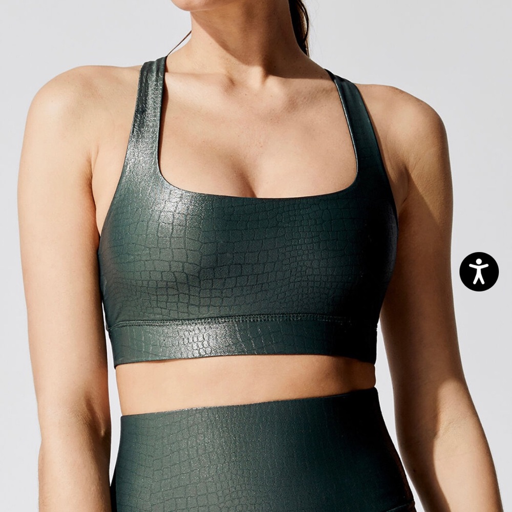 SOLD đ«Carbon38 Crocodile Takara Shine Sports Bra - Picture 3 of 7